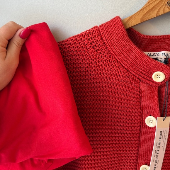 Alex Mill Nico Crewneck Cotton Cardigan NWT - Picture 13 of 13